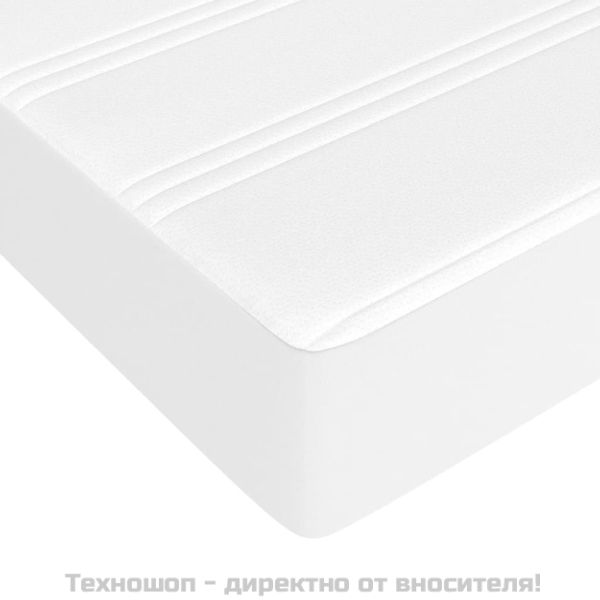 Матрак за легло с покет пружини средна твърдост бял 120x200x20 см плат