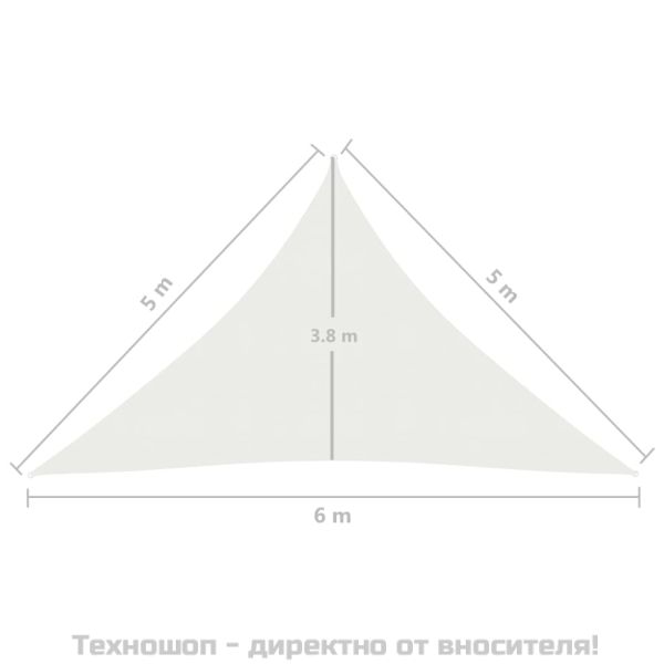 Платно-сенник, 160 г/м², бяло, 5x5х6 м, HDPE