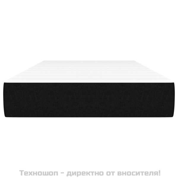 Матрак за легло с покет пружини средна твърдост черен 90x200x20 см плат