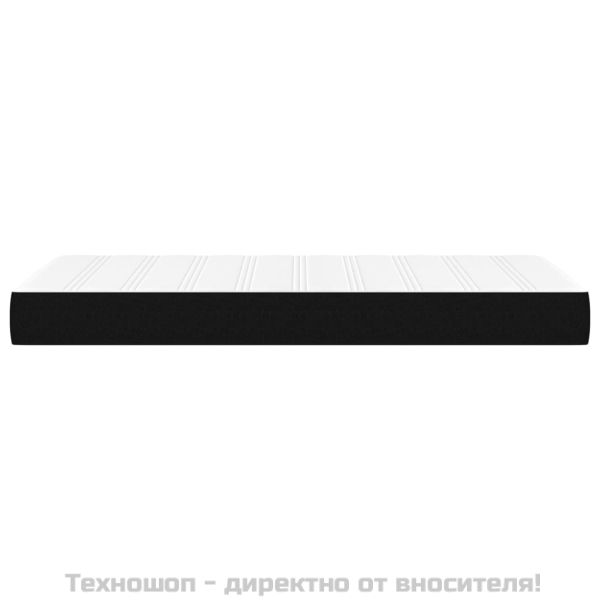 Матрак за легло с покет пружини средна твърдост черен 90x200x20 см плат