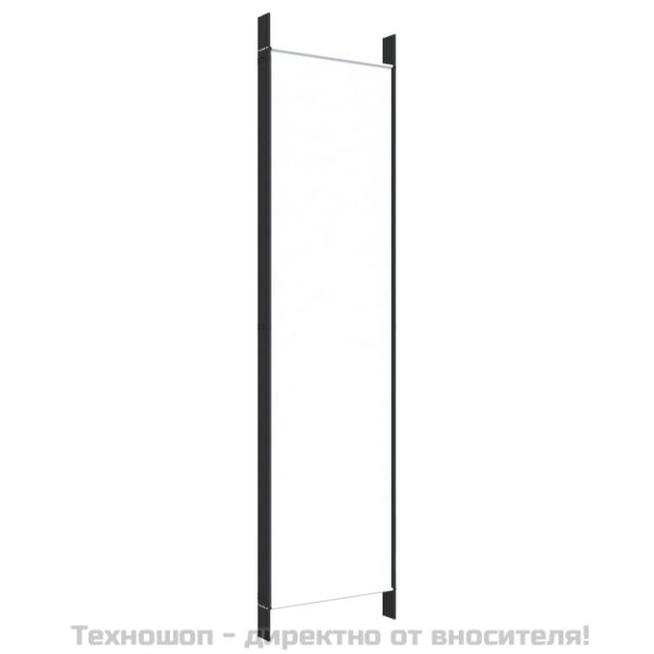 Параван за стая, 5 панела, бял, 250x200 см, текстил