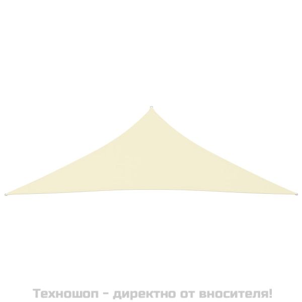 Платно-сенник, Оксфорд плат, триъгълно, 2,5x2,5x3,5 м, кремаво