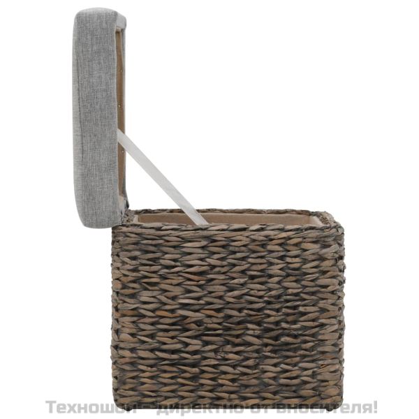 Комплект от 2 табуретки, морска трева, сиви