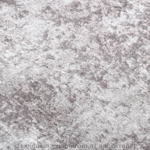 Килим, миещ се, сив, 80x300 см