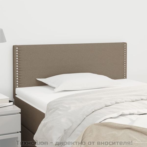 Горна табла за легло, таупе, 90x5x78/88 см, плат