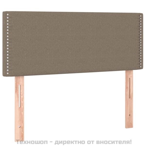 Горна табла за легло, таупе, 90x5x78/88 см, плат