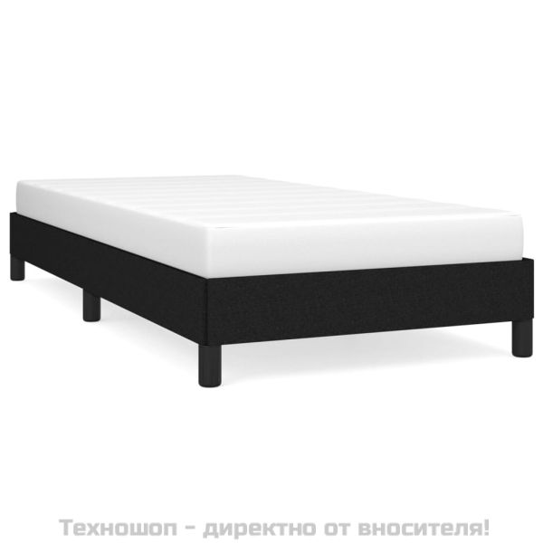 Рамка за легло без матрак, Черно, 90x200 см, плат