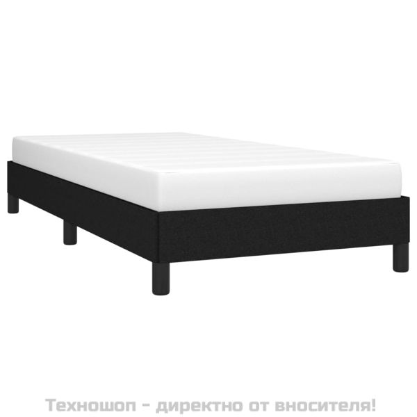 Рамка за легло без матрак, Черно, 90x200 см, плат