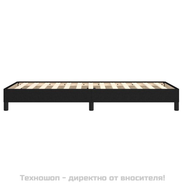 Рамка за легло без матрак, Черно, 90x200 см, плат