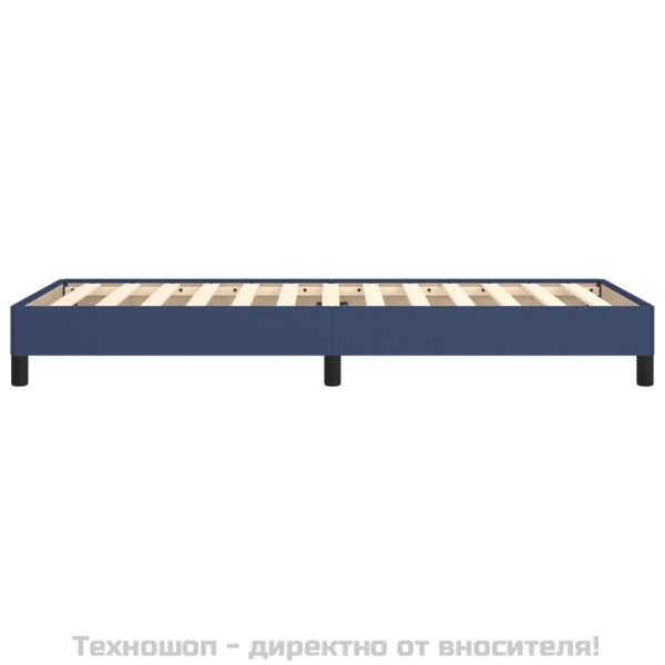 Рамка за легло без матрак, Синьо, 90x200 см, плат