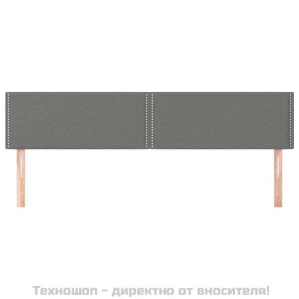 Табла за легло, тъмносива, 200x5x78/88 см, плат