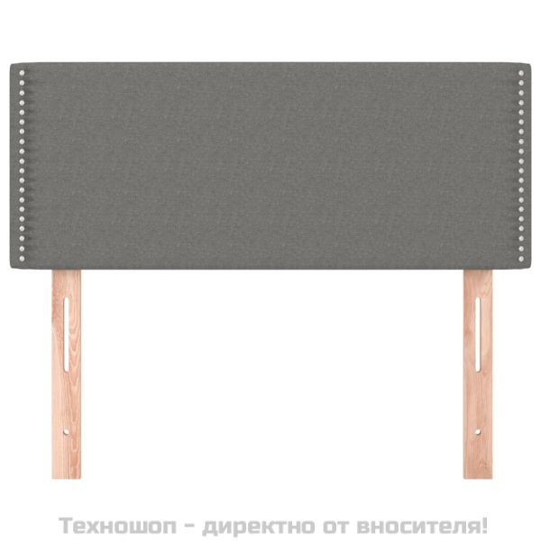 Горна табла за легло, тъмносива, 90x5x78/88 см, плат
