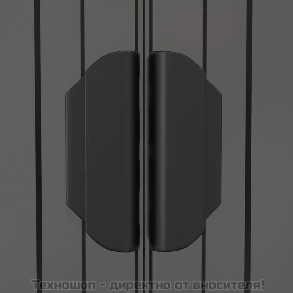 Градинска барака светлосива 192x938x223 см поцинкована стомана