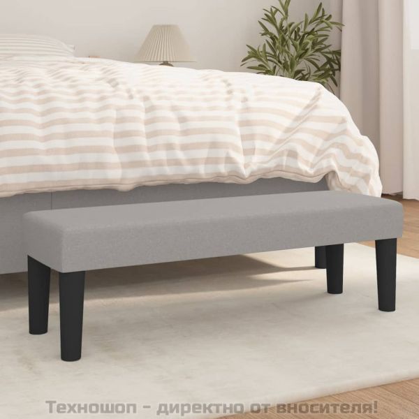 Пейка, светлосива, 100x30x30 см, плат