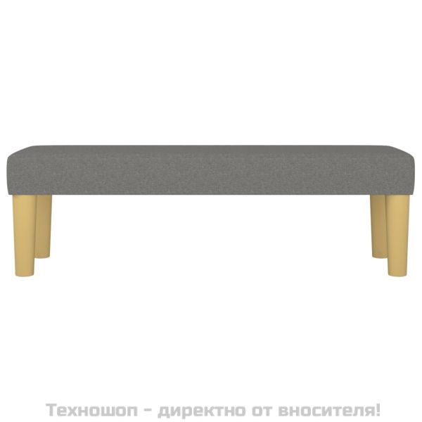 Пейка, тъмносива, 100x30x30 см, плат