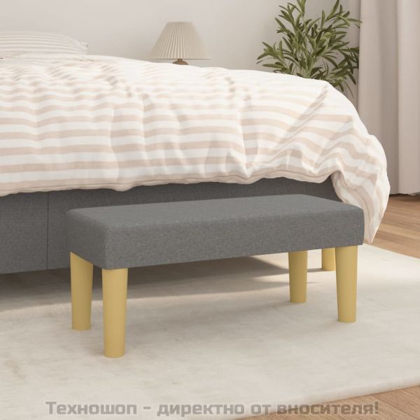 Пейка, тъмносива, 70x30x30 см, плат