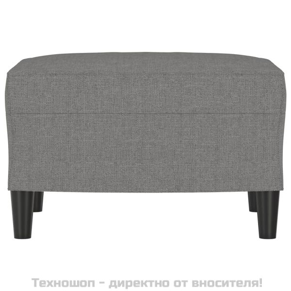 Табуретка, тъмносива, 60x50x41 см, плат