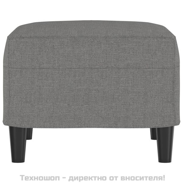 Табуретка, тъмносива, 60x50x41 см, плат