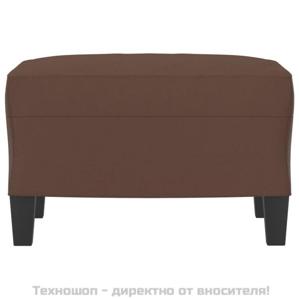 Табуретка, кафява, 60x50x41 см, изкуствена кожа