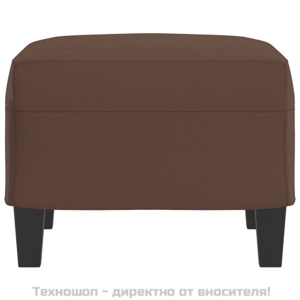 Табуретка, кафява, 60x50x41 см, изкуствена кожа