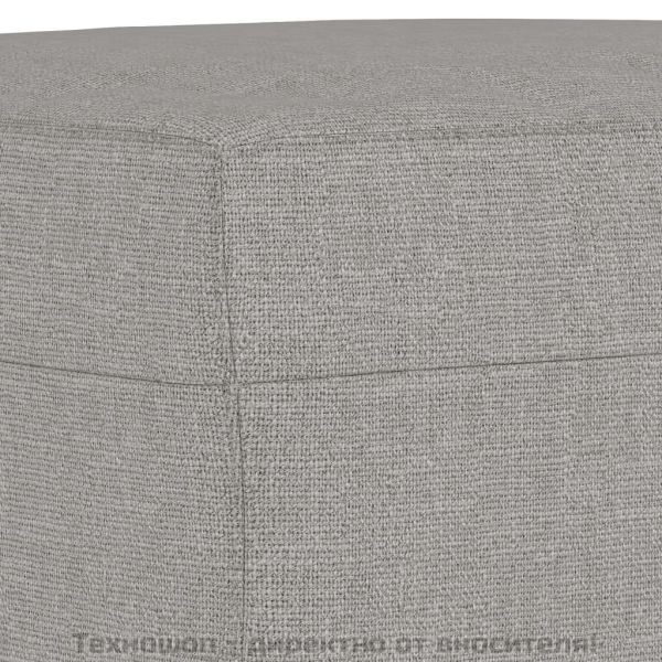 Пейка, светлосива, 70x35x41 см, плат