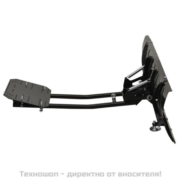 Снежен плуг за предно монтиране на ATV, 150x38 см, черен