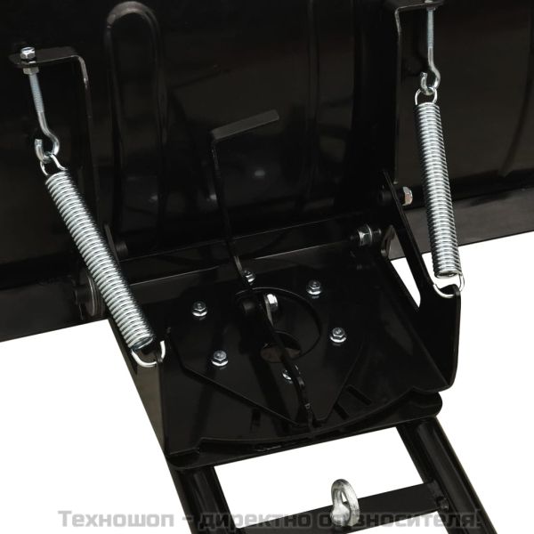 Снежен плуг за предно монтиране на ATV, 150x38 см, черен