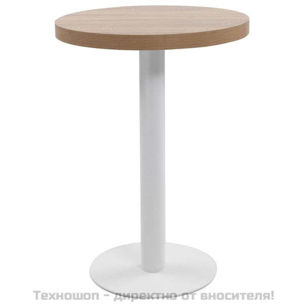 Бистро маса, светлокафява, 60 см, МДФ
