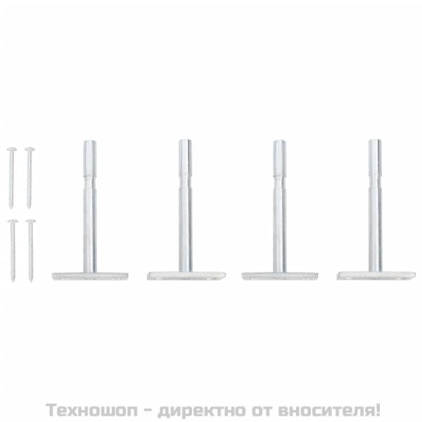 Стенни рафтове с чекмеджета, 2 бр, черни, 60x23,5x10 см, МДФ