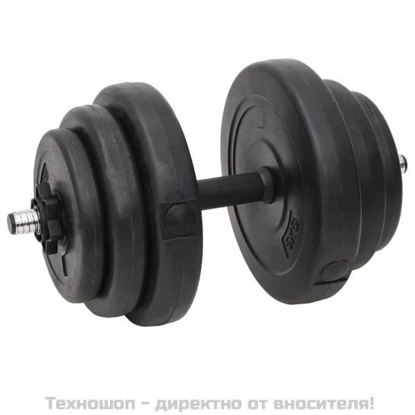 Щанга и дъмбел с тежести 60 кг