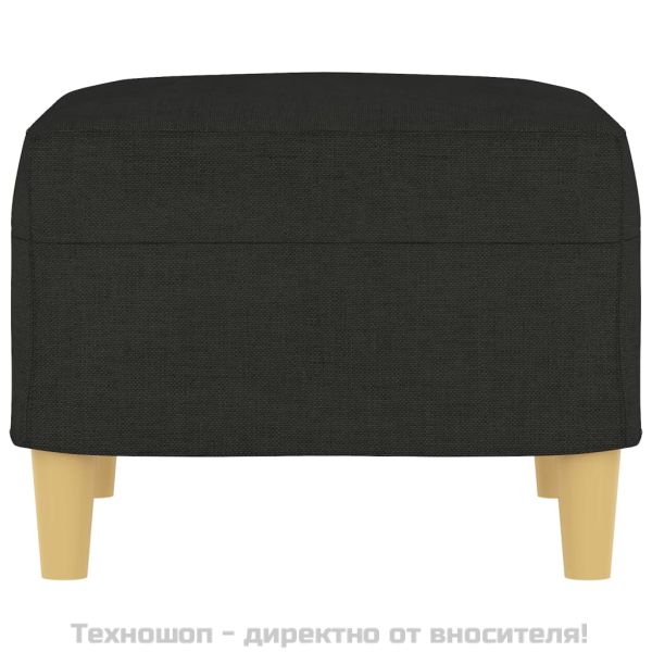 Табуретка, черна, 60x50x41 см, плат