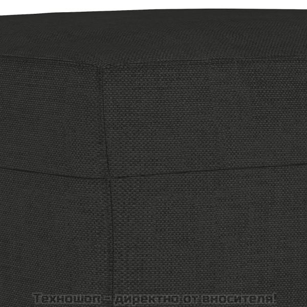 Табуретка, черна, 60x50x41 см, плат