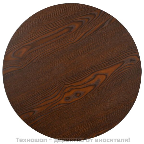 Бистро маса, тъмнокафява, 50 см, МДФ