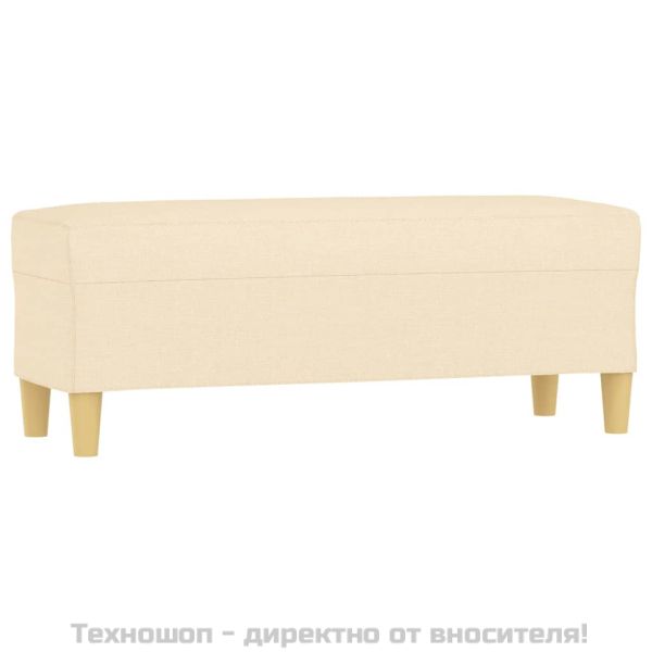 Пейка, кремава, 100x35x41 см, плат