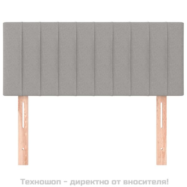 Горна табла за легло, светлосива, 100x5x78/88 см, плат