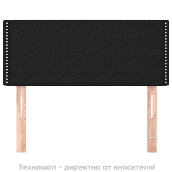 Горна табла за легло, черна, 90x5x78/88 см, плат