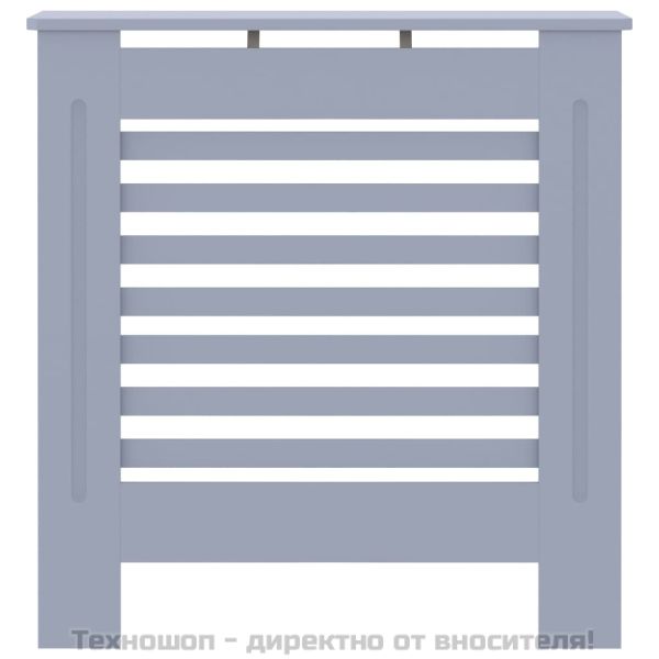 МДФ параван за радиатор, сив, 78 см