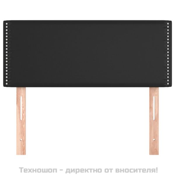 Горна табла за легло, черна, 80x5x78/88 см, изкуствена кожа