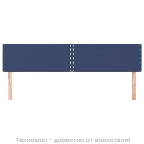 Табла за легло, синя, 200x5x78/88 см, плат