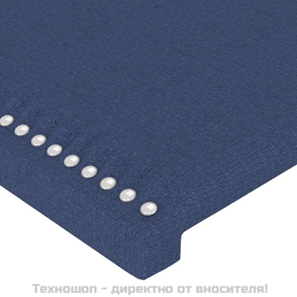 Табла за легло, синя, 200x5x78/88 см, плат