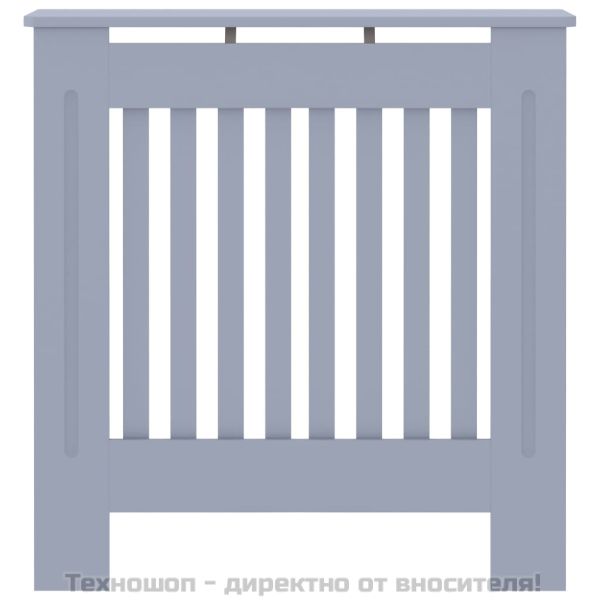 МДФ параван за радиатор, сив, 78 см