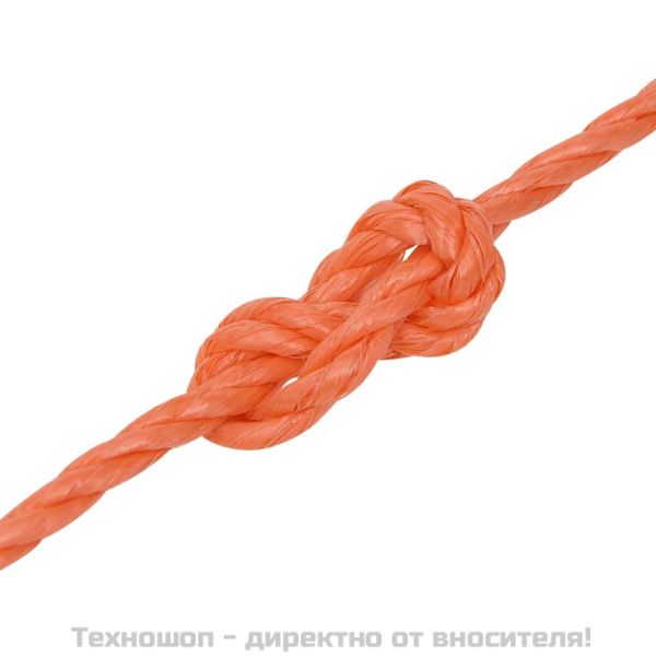 Работно въже оранжево 6 мм 100 м полипропилен