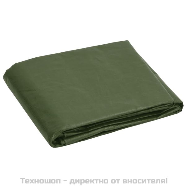 Брезент, 180 г/м², 3x5 м, зелен, HDPE