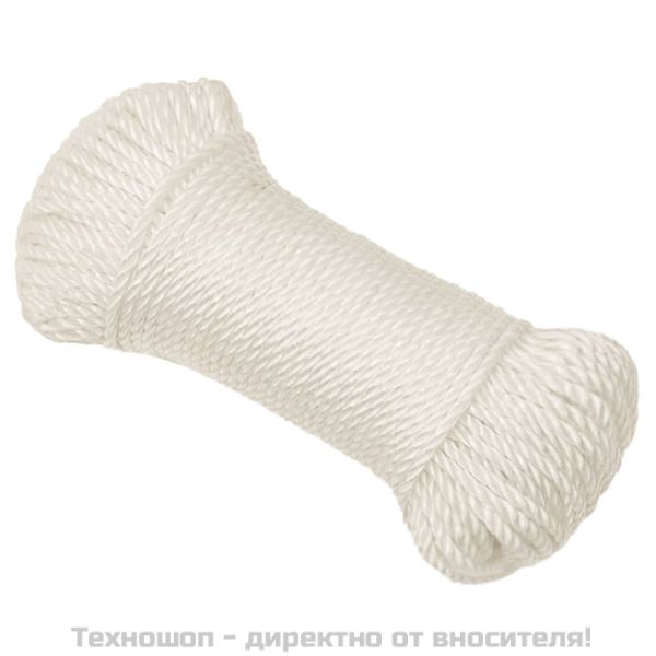 Работно въже бяло 6 мм 50 м полипропилен