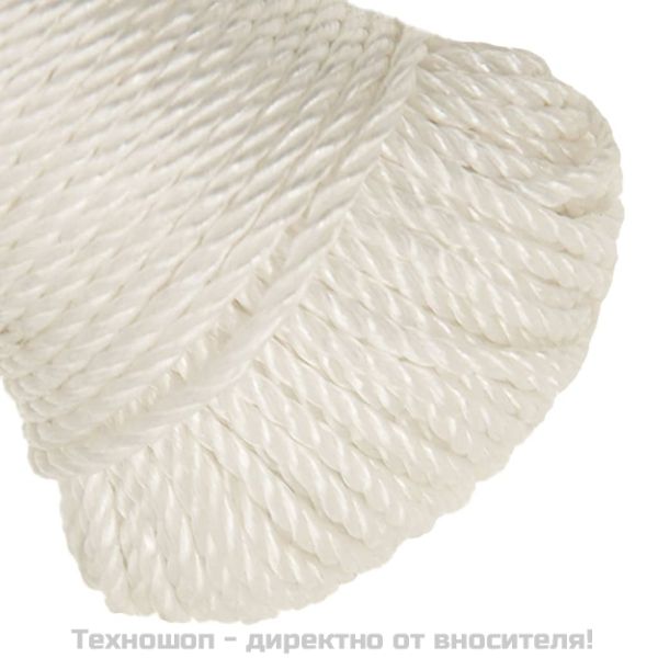 Работно въже бяло 6 мм 50 м полипропилен