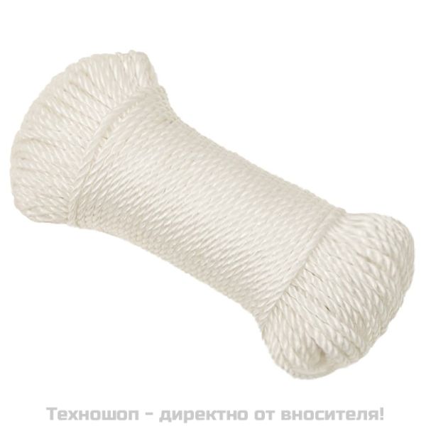 Работно въже бяло 6 мм 25 м полипропилен