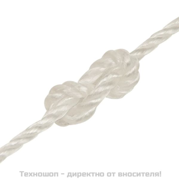 Работно въже бяло 6 мм 25 м полипропилен