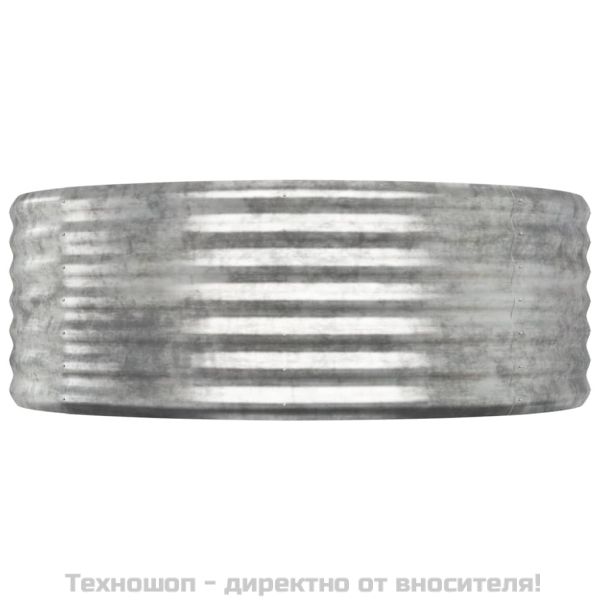 Градинска повдигната леха поцинкована стомана сребрист