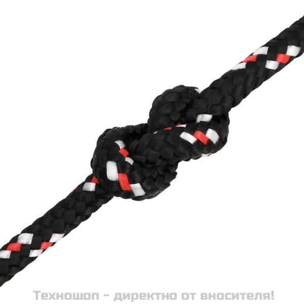 Въже за лодка черно 10 мм 100 м полипропилен