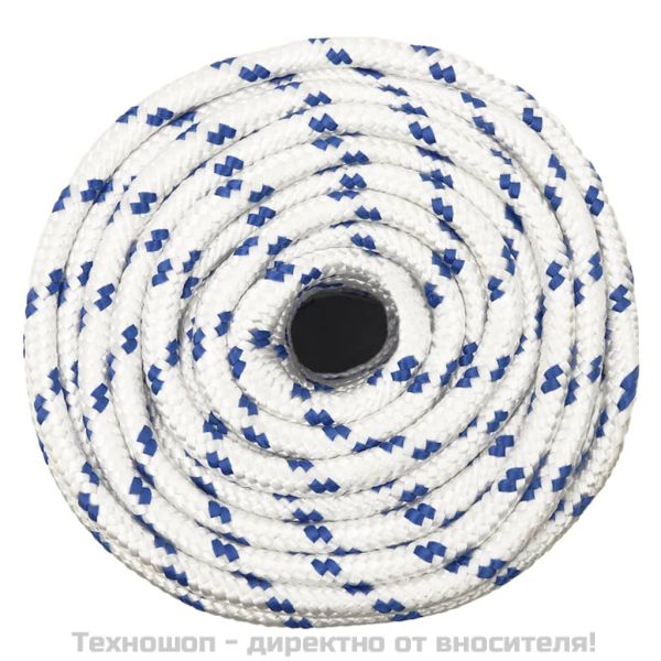 Въже за лодка бяло 14 мм 100 м полипропилен